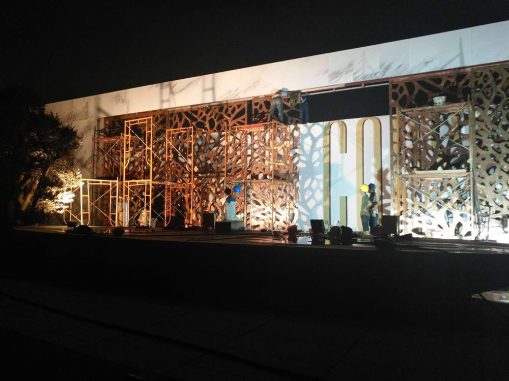 深圳前海地標性建築銅門原料用銅